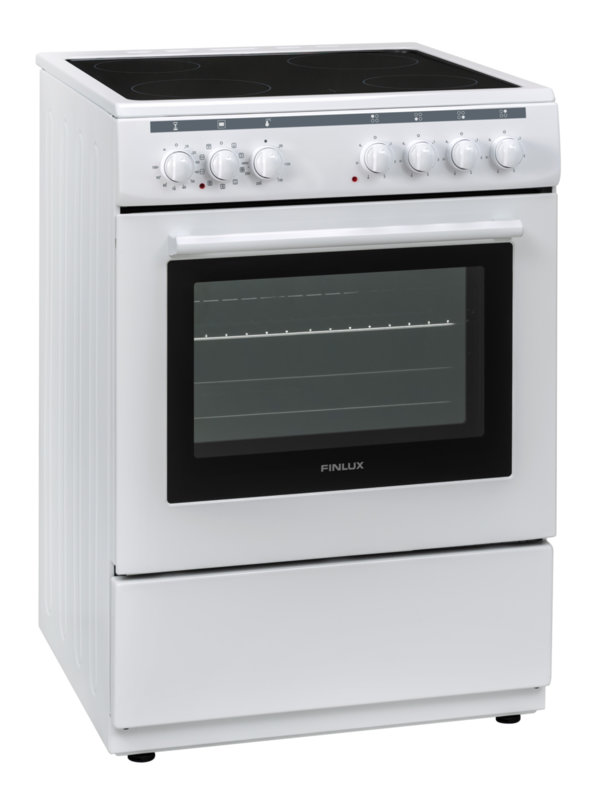 Κουζίνα με κεραμικές εστίες, 65λιτ., 85x60x60 εκ., FLCM 6000A, Finlux